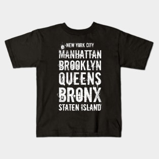 The Five Boroughs NYC Kids T-Shirt